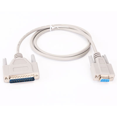 50cm D Sub Kabel 25 Pin Konektor Pria Untuk 9 Pin Wanita Printer Ekstensi Data Kabel