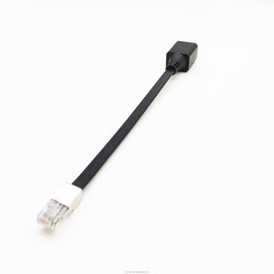 Flat CAT6 Jaringan Kabel Ethernet Untuk Rumah Rj45 Pria ke Wanita