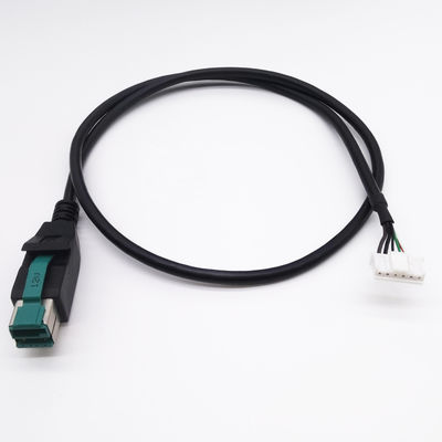 POS peralatan printer 12V 24V Powered USB Male JST konektor