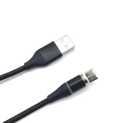 Kabel USB Magnetik 3 In 1 dengan Konektor USB 2.0 dan Jaket PVC Fleksibel Disesuaikan